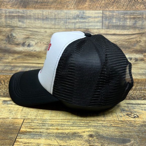 Bud Lite Spuds Mackenzie Mens Trucker Hat Black Snapback Beer Retro Logo Cap - Picture 4 of 8